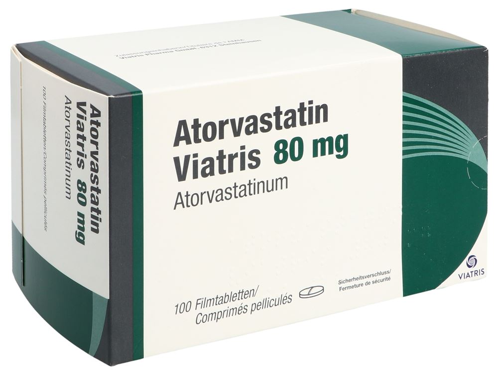 ATORVASTATIN Viatris cpr pell 80 mg 100 pce