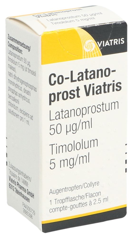 CO-LATANOPROST Viatris gtt opht fl 2.5 ml