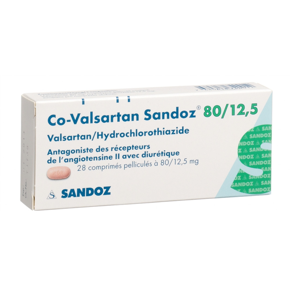 CO-VALSARTAN Sandoz cpr pell 80/12.5 28 pce