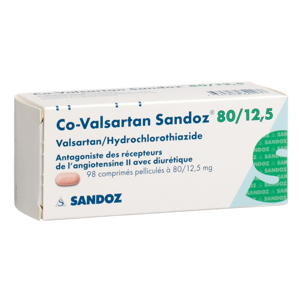 CO-VALSARTAN Sandoz cpr pell 80/12.5 98 pce