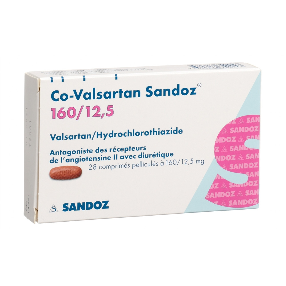 CO-VALSARTAN Sandoz cpr pell 160/12.5 28 pce
