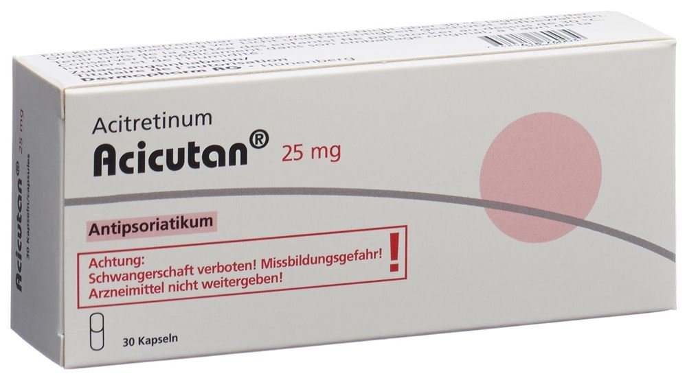 ACICUTAN caps 25 mg 30 pce