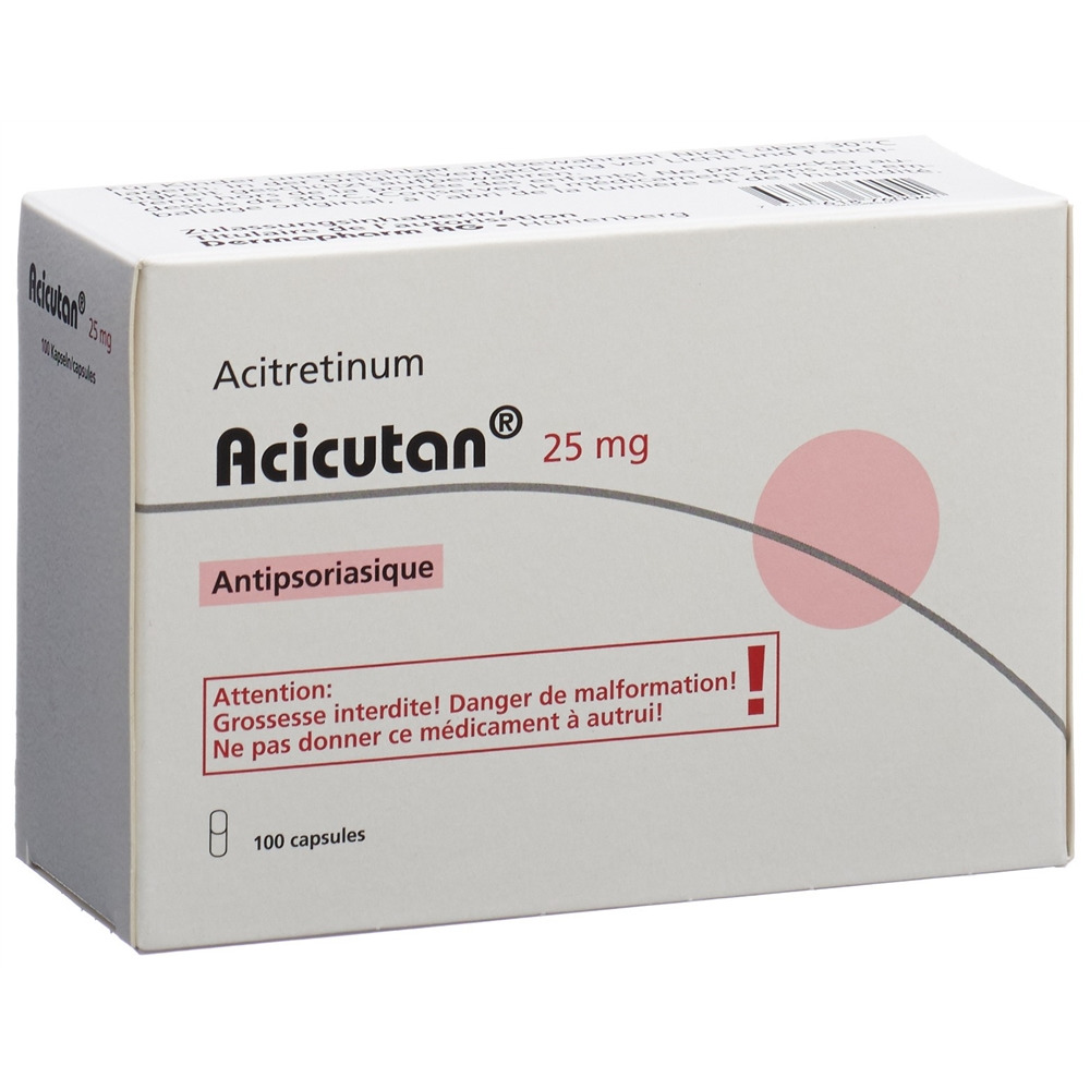 ACICUTAN caps 25 mg 100 pce