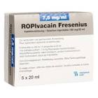 ROPIVACAIN Fresenius 7.5 mg/ml 20ml amp 5 pce