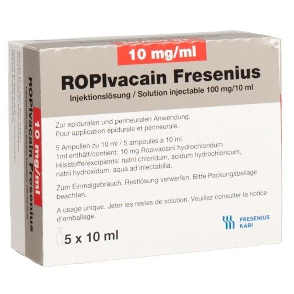 ROPIVACAIN Fresenius 10 mg/ml 10ml amp 5 pce