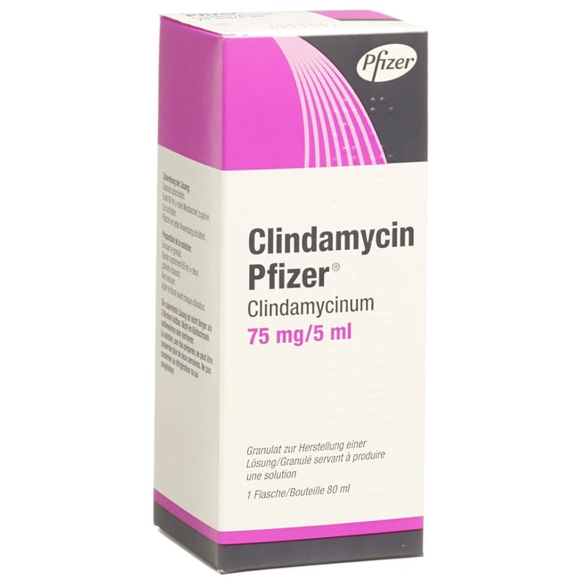 CLINDAMYCIN Pfizer gran 75 mg/5ml fl 80 ml