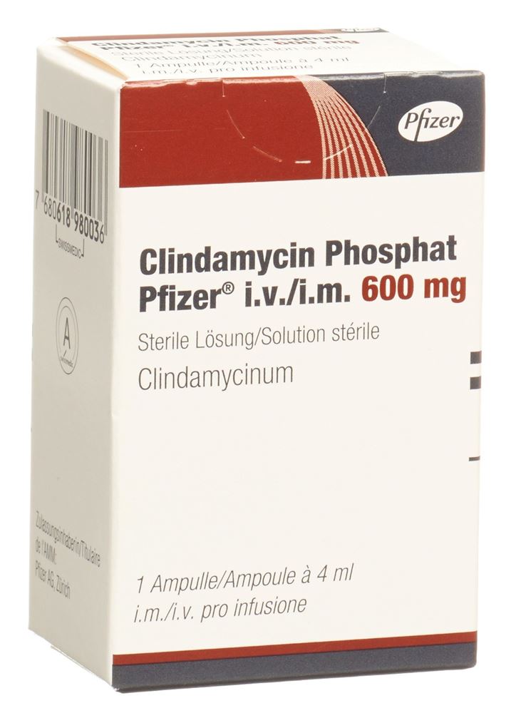 CLINDAMYCIN PHOSPHAT Pfizer 600 mg/4ml amp 4 ml