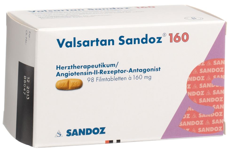 VALSARTAN Sandoz cpr pell 160 mg 98 pce