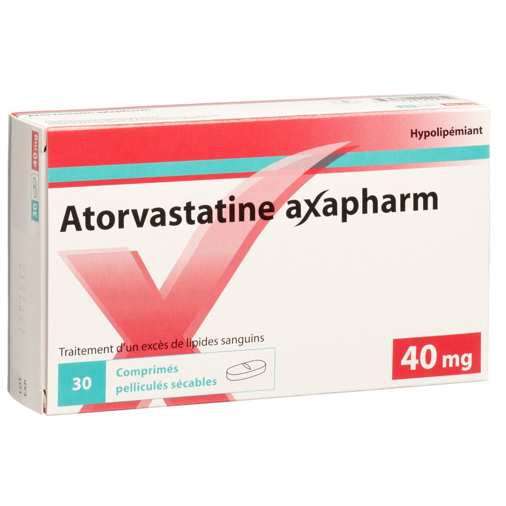 ATORVASTATINE axapharm cpr pell 40 mg 30 pce