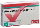 ATORVASTATINE axapharm cpr pell 80 mg 100 pce