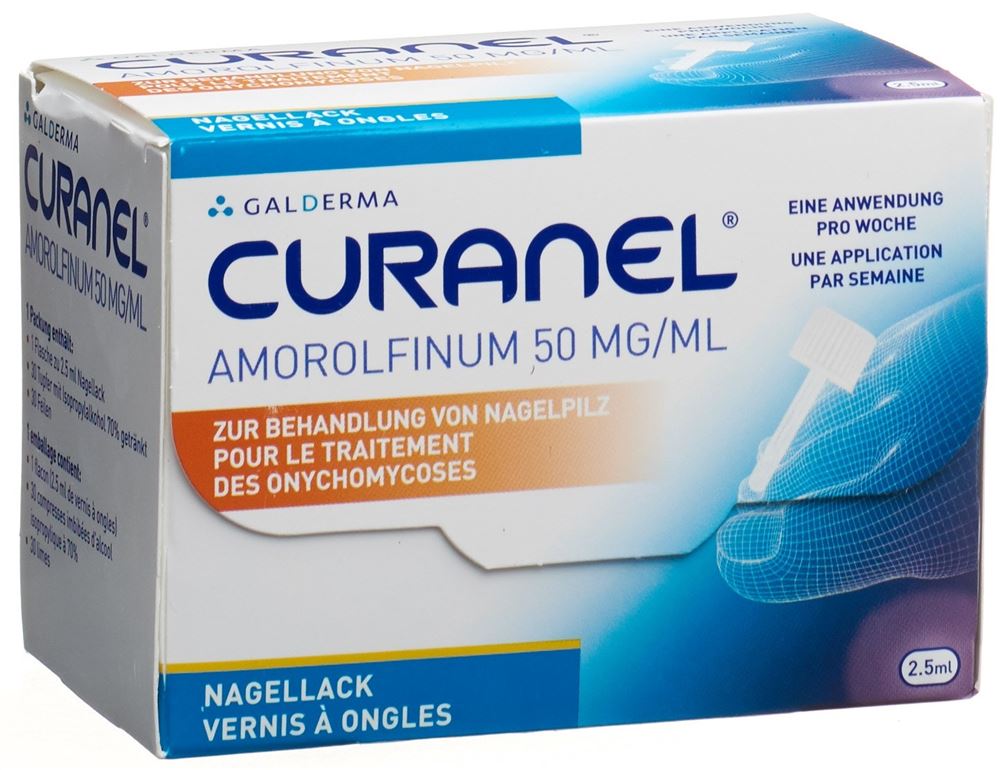 CURANEL vernis à ongles Amorolfin 50 mg/ml 2.5 ml