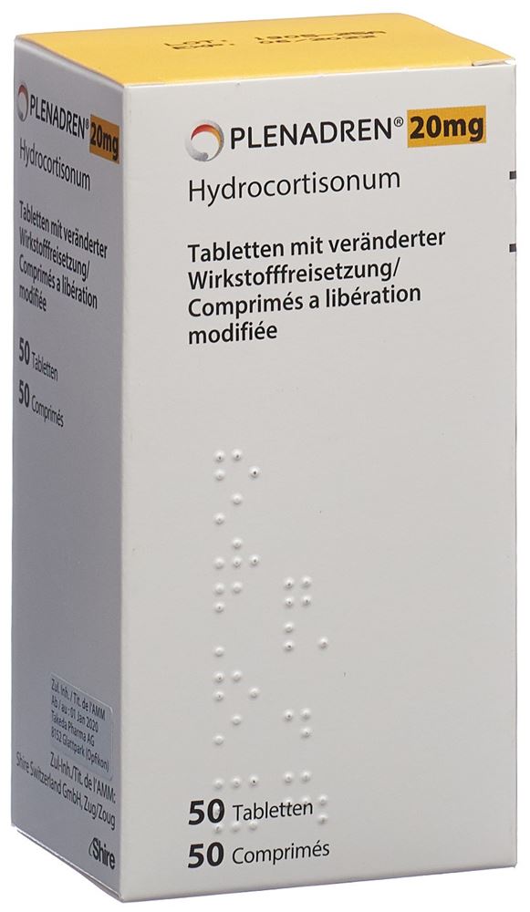 PLENADREN cpr ret 20 mg bte 50 pce