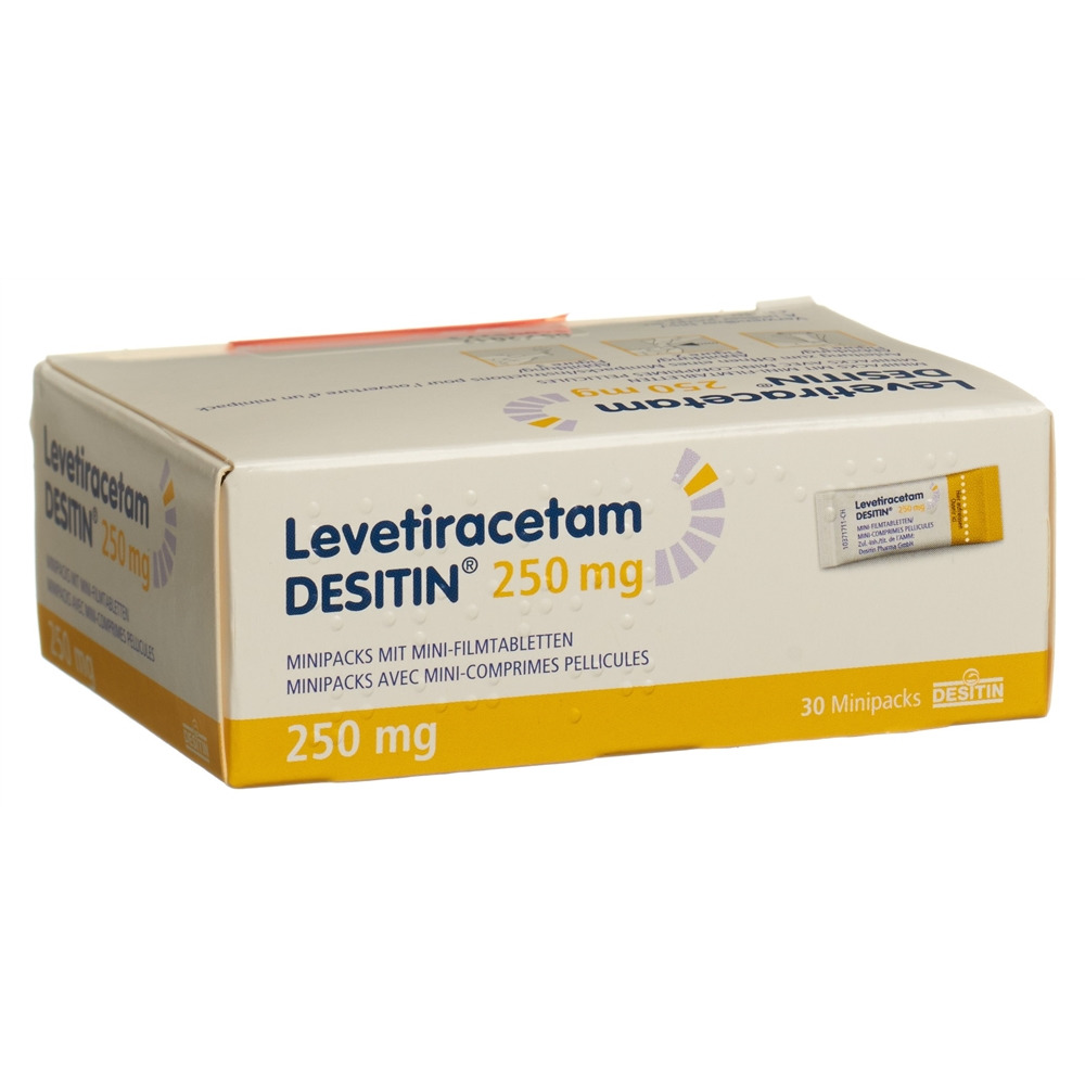 LEVETIRACETAM DESITIN mini cpr pel 250 mg 30 pce