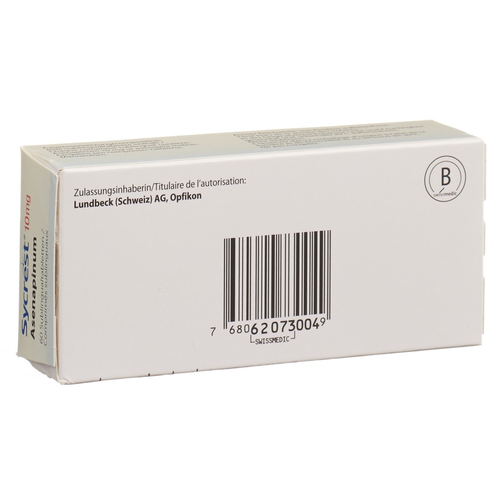 SYCREST cpr subling 10 mg 60 pce