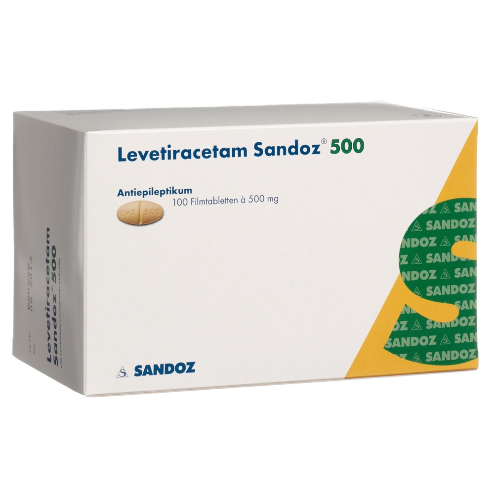 LEVETIRACETAM Sandoz cpr pell 500 mg 100 pce