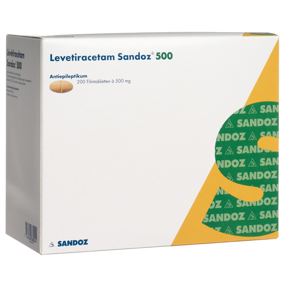 LEVETIRACETAM Sandoz cpr pell 500 mg 200 pce