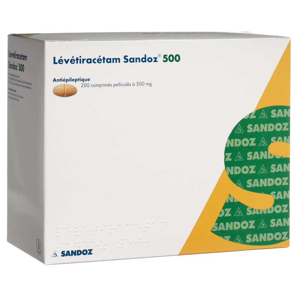 LEVETIRACETAM Sandoz cpr pell 500 mg 200 pce