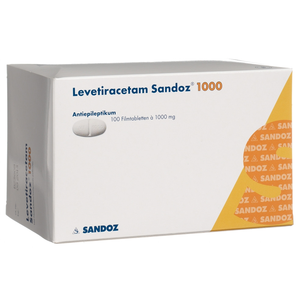 LEVETIRACETAM Sandoz cpr pell 1000 mg 100 pce