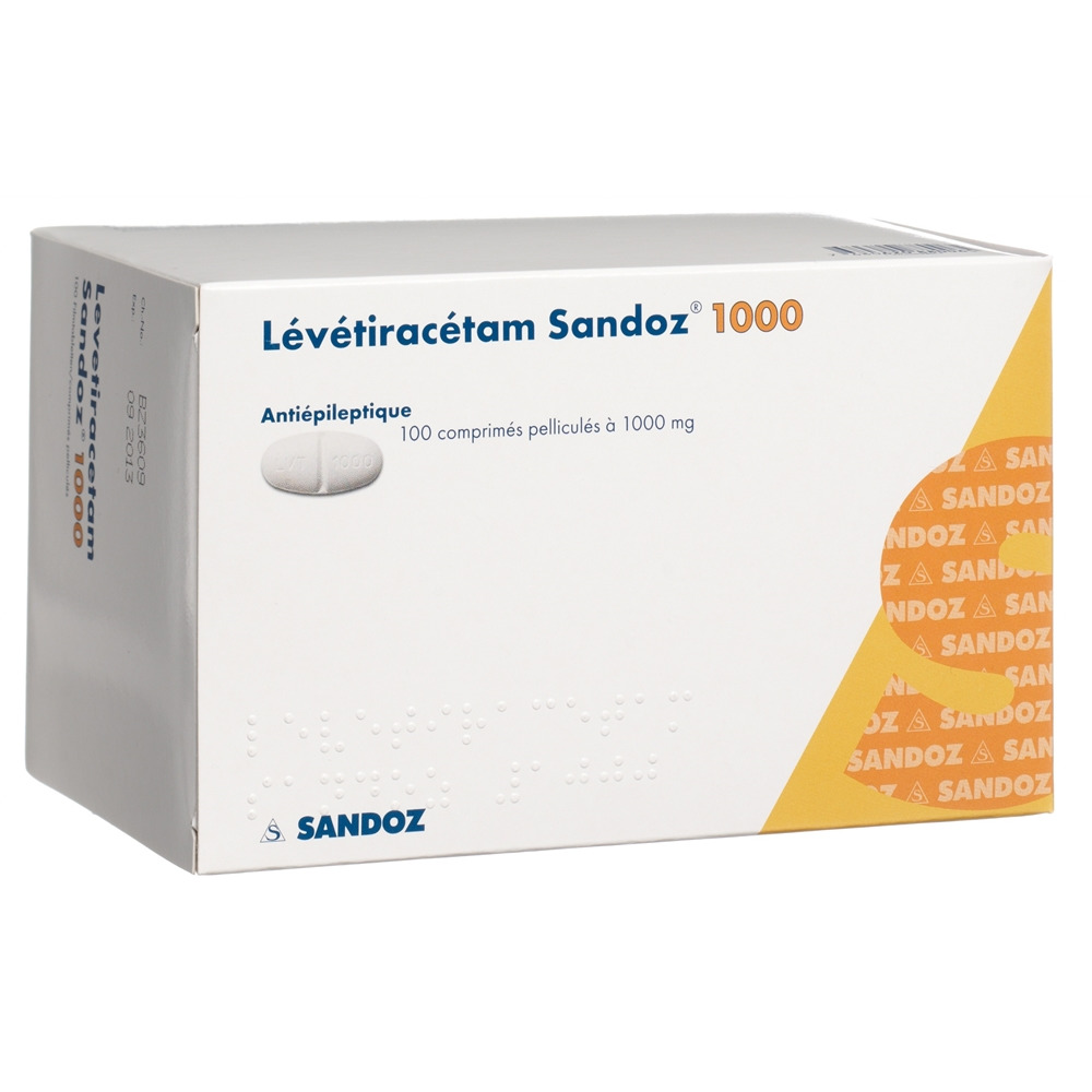 LEVETIRACETAM Sandoz cpr pell 1000 mg 100 pce