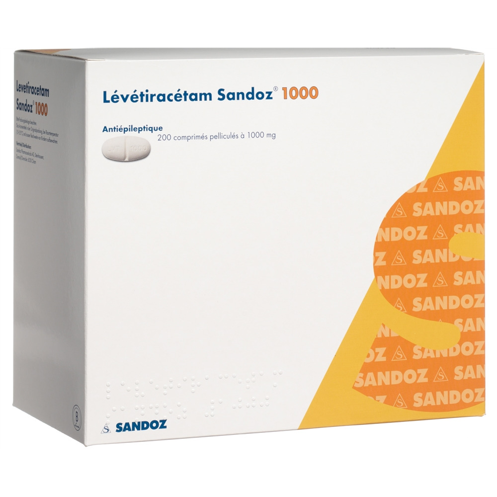 LEVETIRACETAM Sandoz cpr pell 1000 mg 200 pce