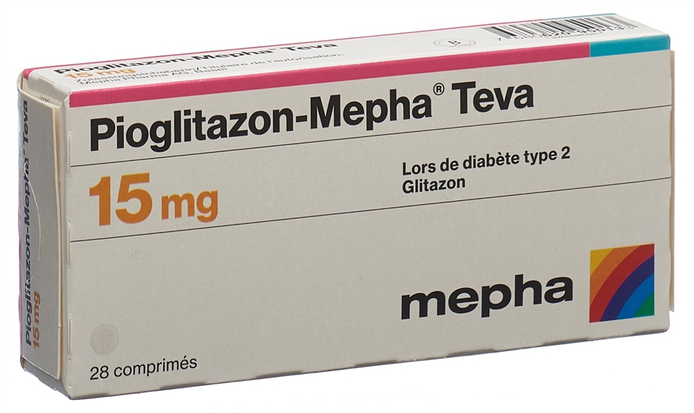 PIOGLITAZON Mepha Teva cpr 15 mg 28 pce