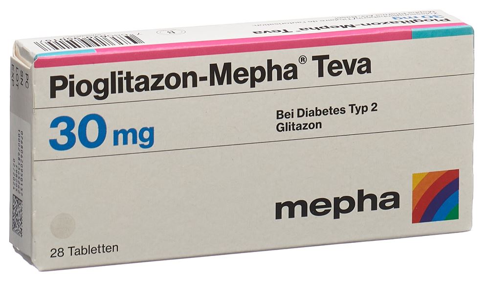 PIOGLITAZON Mepha Teva cpr 30 mg 28 pce