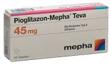 PIOGLITAZON Mepha Teva cpr 45 mg 28 pce