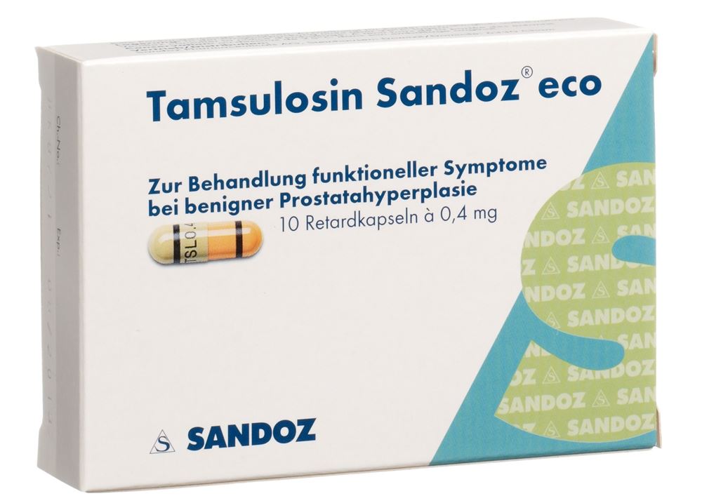 TAMSULOSINE Sandoz eco caps ret 0.4 mg 10 pce