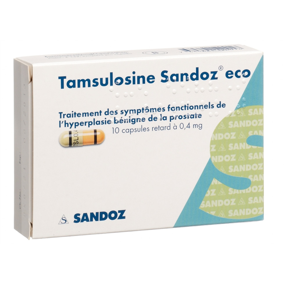 TAMSULOSINE Sandoz eco caps ret 0.4 mg 10 pce