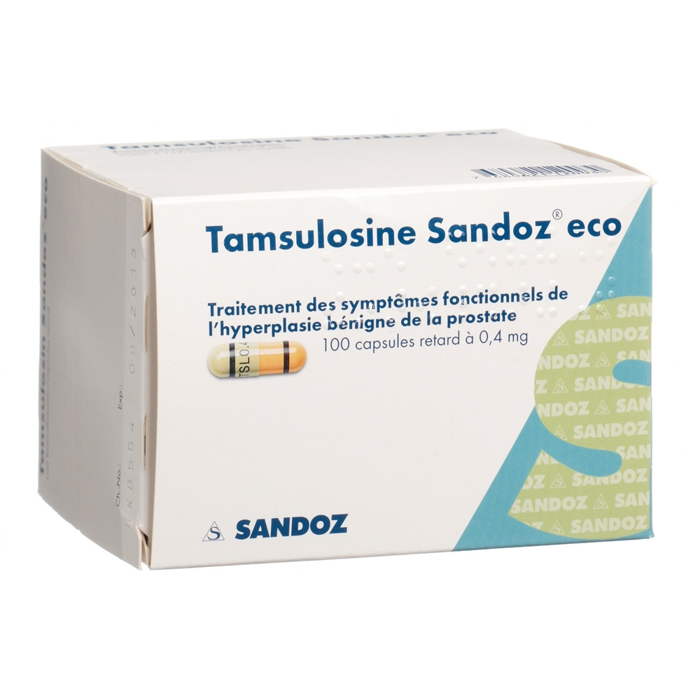 TAMSULOSINE Sandoz eco caps ret 0.4 mg 100 pce
