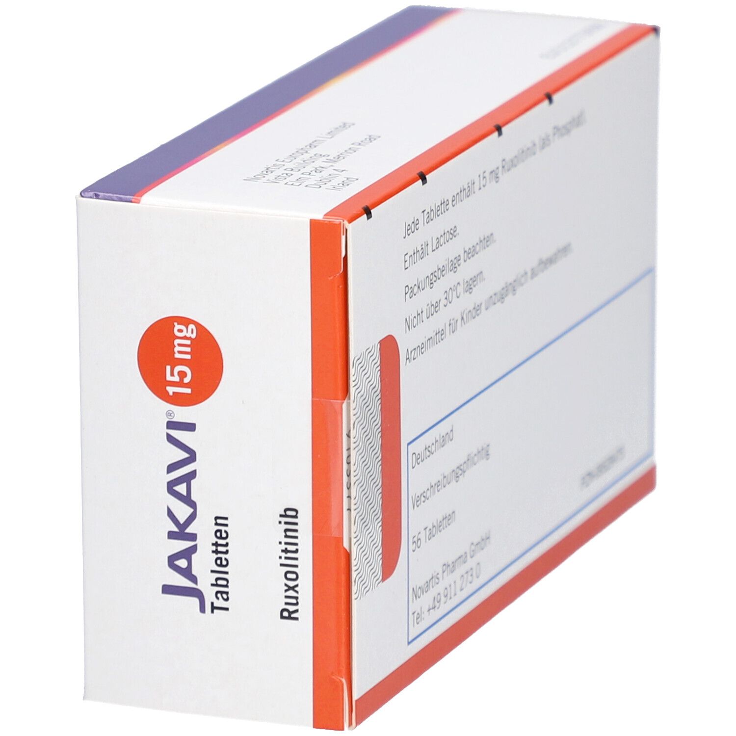 Jakavi 15 mg, Tabletten