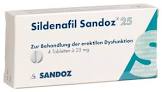 Sildenafil Sandoz 25 mg, Tabletten