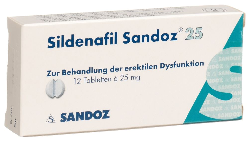 SILDENAFIL Sandoz cpr 25 mg 12 pce