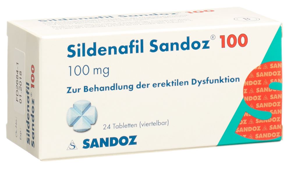 SILDENAFIL Sandoz cpr 100 mg 24 pce