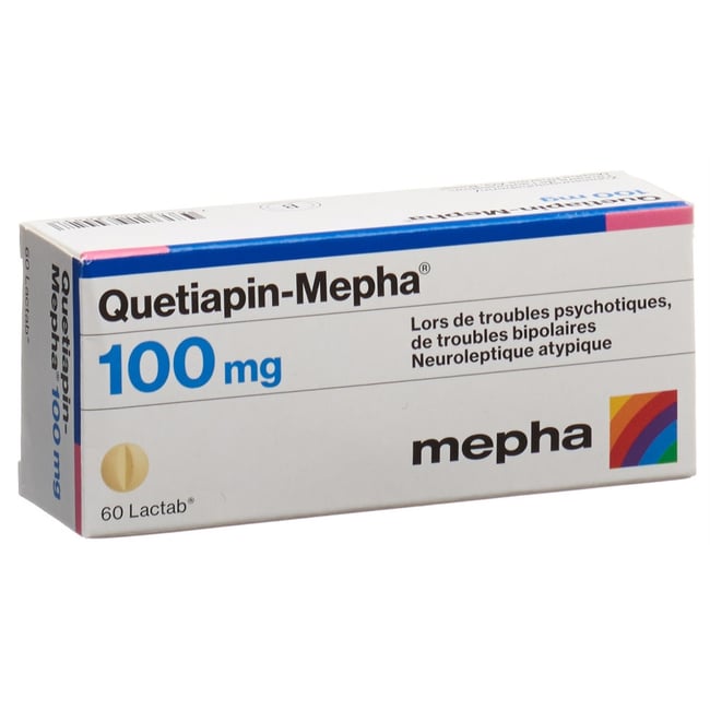 QUETIAPIN Mepha cpr pell 100 mg 60 pce