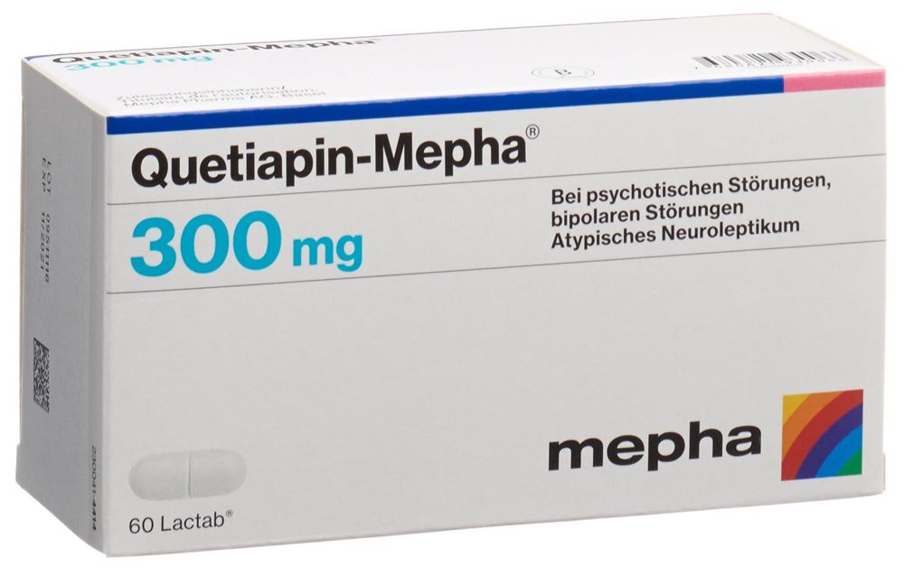 QUETIAPIN Mepha cpr pell 300 mg 60 pce