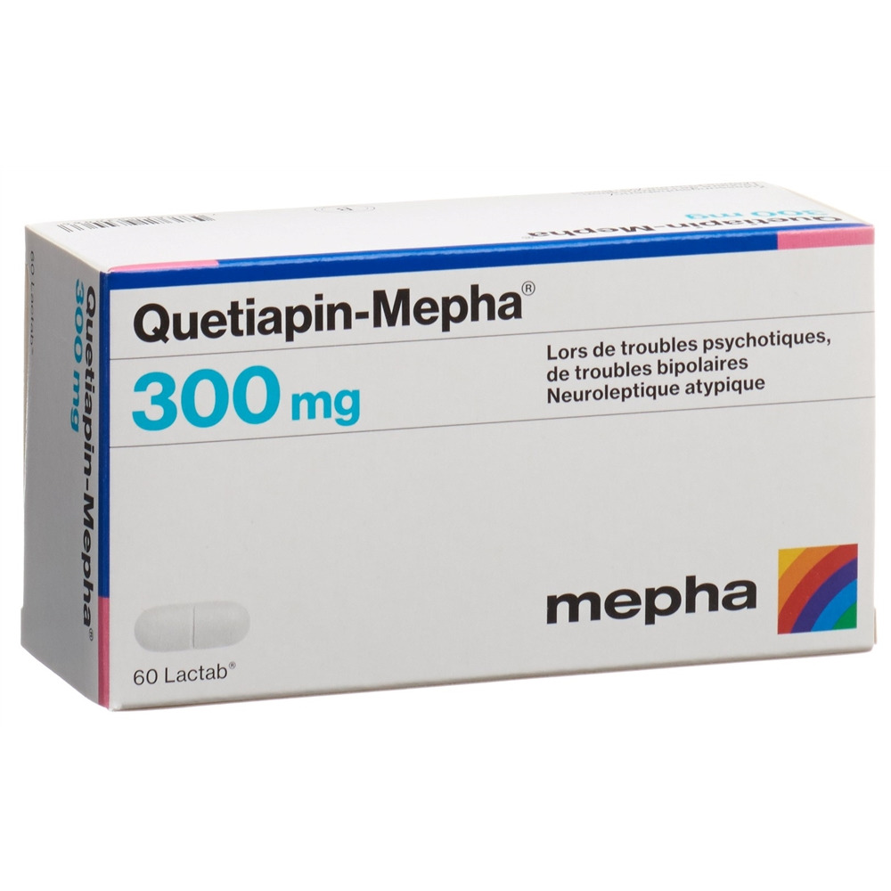 QUETIAPIN Mepha cpr pell 300 mg 60 pce