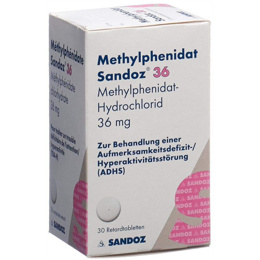 METHYLPHENIDATE Sandoz cpr ret 36 mg bte 30 pce