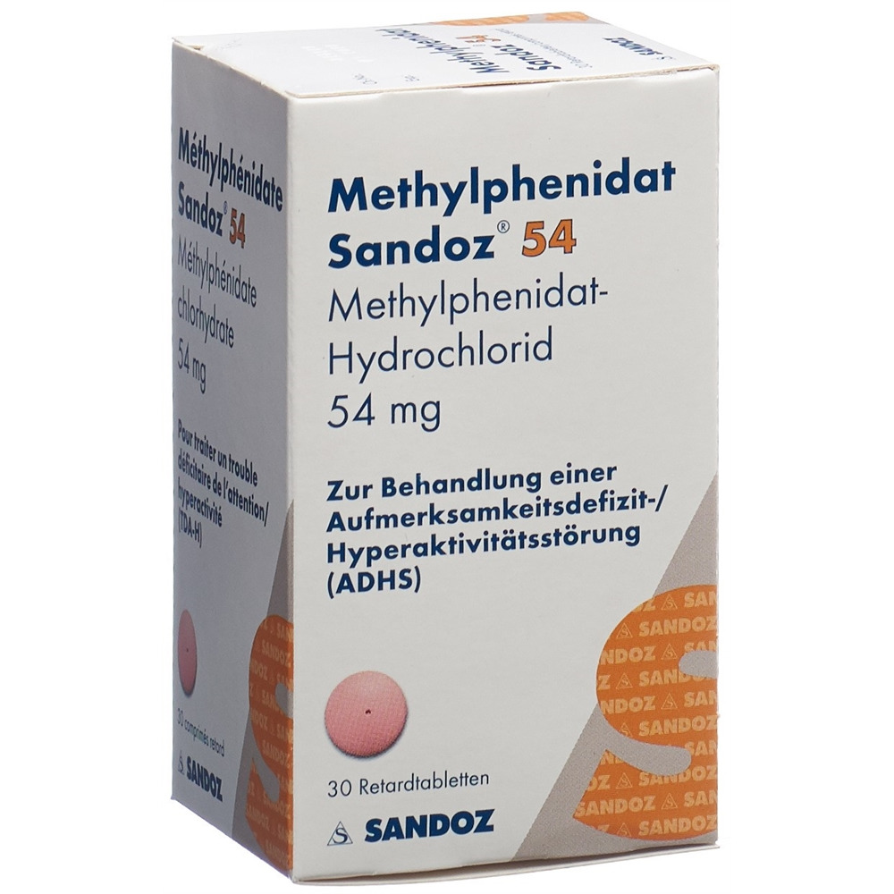 METHYLPHENIDATE Sandoz cpr ret 54 mg bte 30 pce