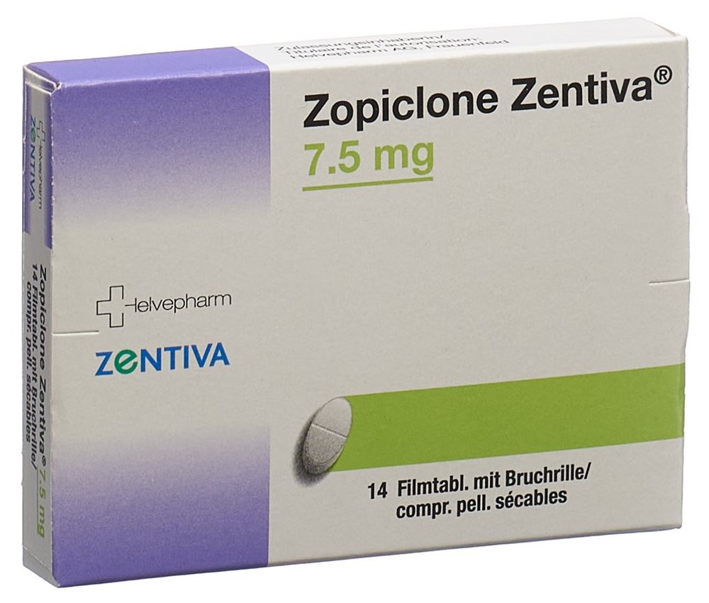 ZOPICLONE Zentiva cpr pell 7.5 mg 14 pce