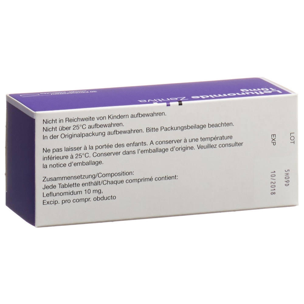 LEFLUNOMIDE Zentiva cpr pell 10 mg bte 30 pce