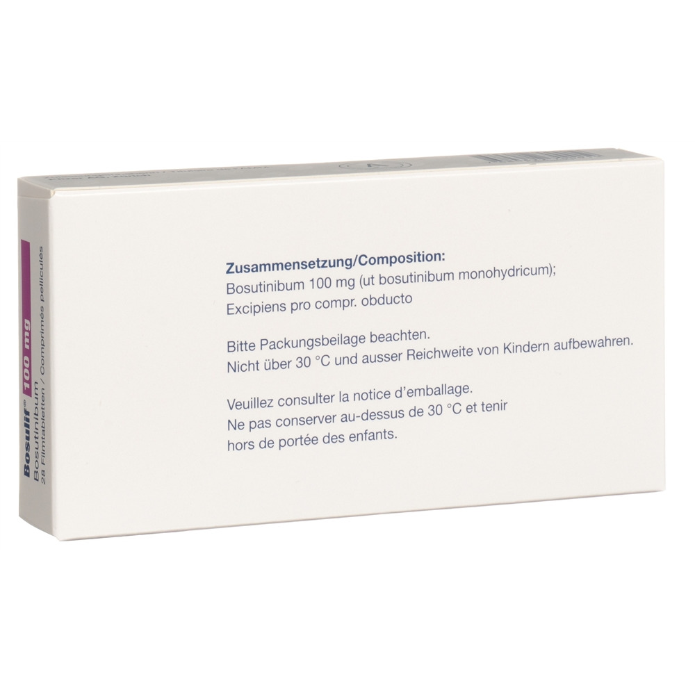 BOSULIF cpr pell 100 mg 28 pce