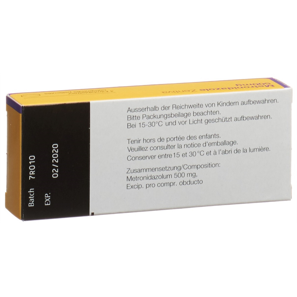 METRONIDAZOLE Zentiva Tricho cpr pell 500 mg 4 pce