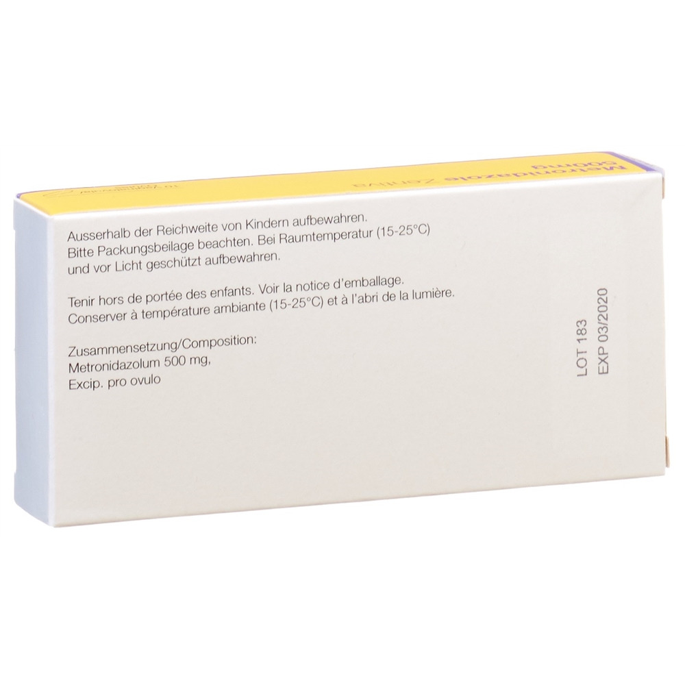 METRONIDAZOLE Zentiva ovule 500 mg 10 pce