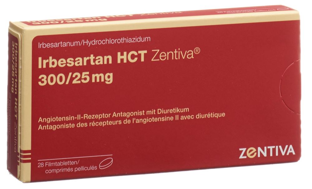IRBESARTAN HCT Zentiva cpr pell 300/25mg 28 pce