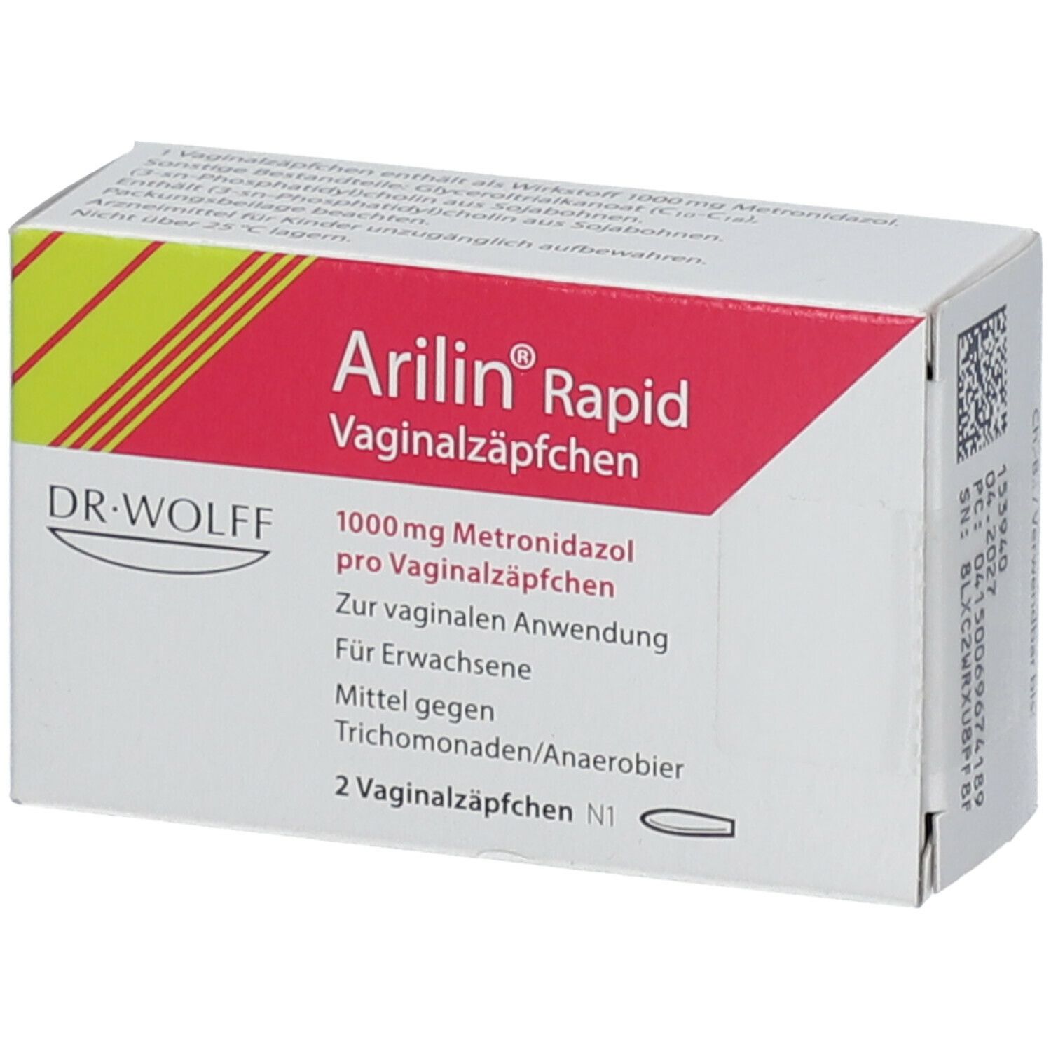 Arilin 1000 mg, Vaginalzäpfchen