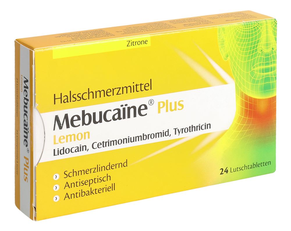 MEBUCAÏNE Plus Lemon cpr sucre 24 pce