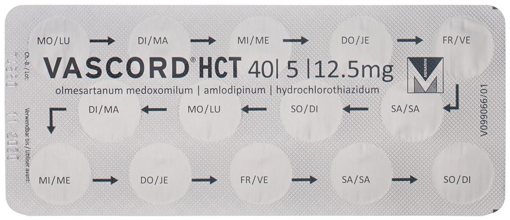 VASCORD HCT cpr pell 40/5/12.5 mg 28 pce