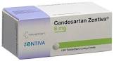 Candesartan Zentiva 8 mg, Tabletten