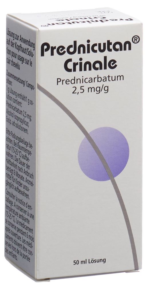 PREDNICUTAN Crinale sol 2.5 mg/g fl 50 ml